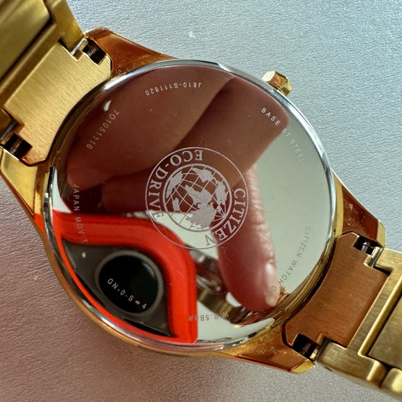 Citizen Eco Drive Gold-Tone White Dial Stainless Steel Watch J810-S111820 - Picture 7 of 7